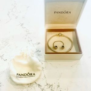 Pandora Bracelet with Safety Chain